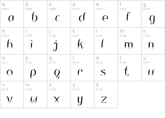 Remo lowercase a-z preview