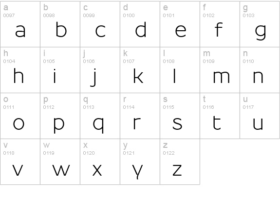 Resamitz lowercase a-z preview