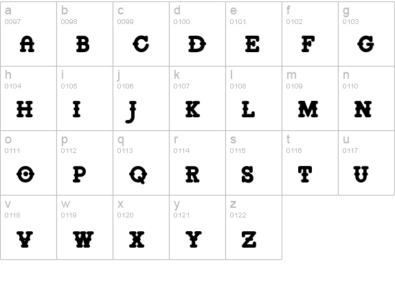 Retro Pop Bold lowercase a-z preview