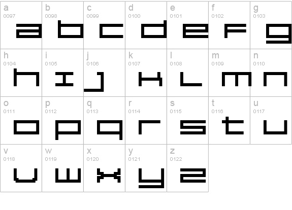Reversion ExtraBold lowercase a-z preview
