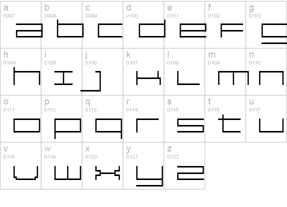 Reversion ExtraLight lowercase a-z preview