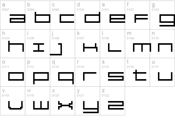 Reversion SemiBold lowercase a-z preview