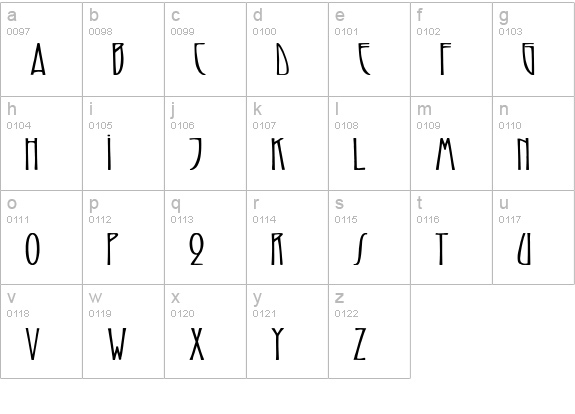 ReynoldCaps Cn Bold lowercase a-z preview