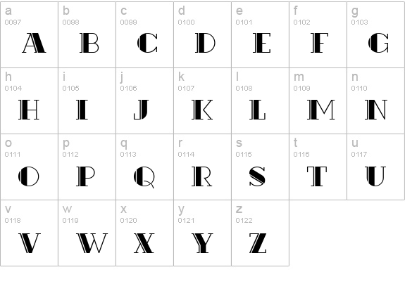 Rialto NF lowercase a-z preview