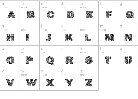 RicecakesTwo lowercase a-z preview