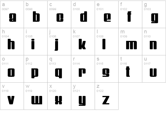 RichardManuel lowercase a-z preview