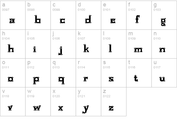 Rio Mesa lowercase a-z preview