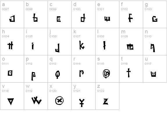 Riot lowercase a-z preview