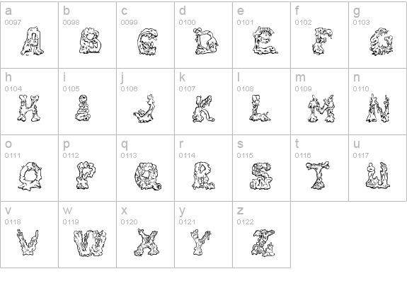 Riot Act 2 lowercase a-z preview