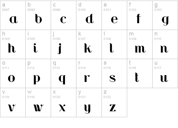 Riot Squad NF lowercase a-z preview
