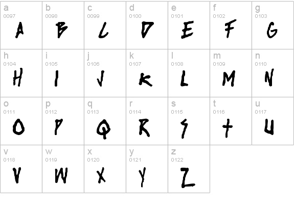 rise up lowercase a-z preview