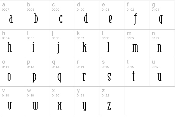Risky Business Square NF Light lowercase a-z preview