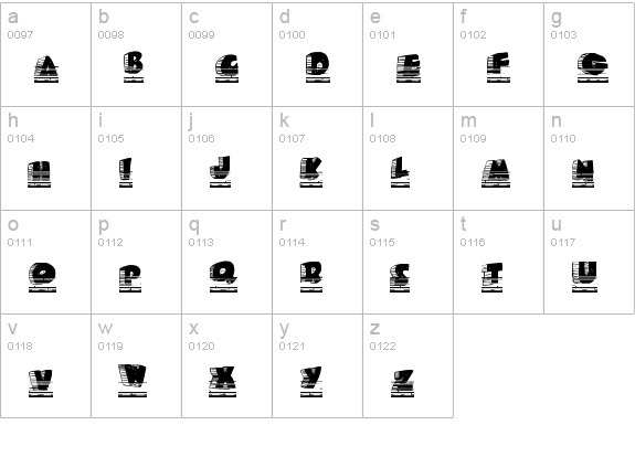 Roady Roadrunner lowercase a-z preview