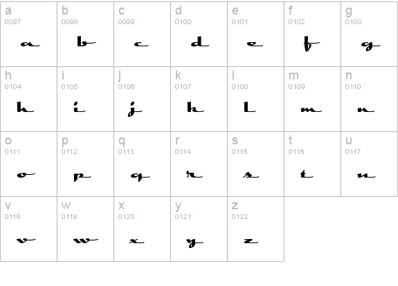 Rocket lowercase a-z preview