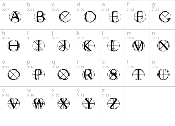 RodauButtons lowercase a-z preview
