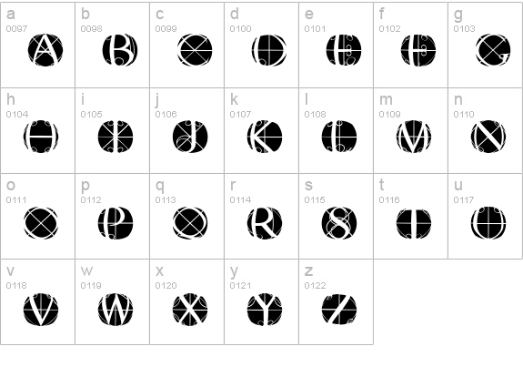 RodauButtonsInverse lowercase a-z preview