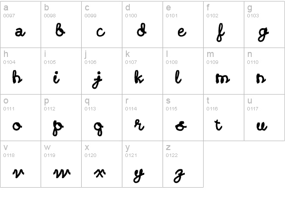 Rodeo Roundup Fill lowercase a-z preview