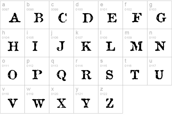 Rosebud Sweet lowercase a-z preview