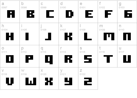 ROTORkeff-Bold lowercase a-z preview