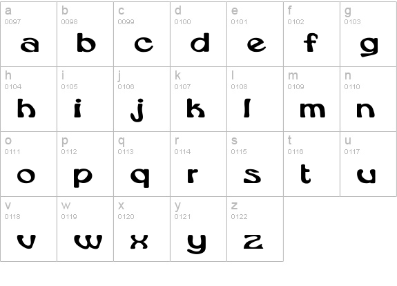 Rsdaytona Wd lowercase a-z preview