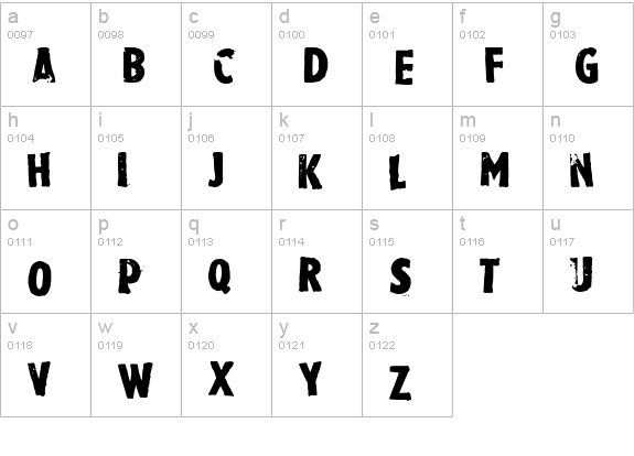 Rubbermaid Single lowercase a-z preview