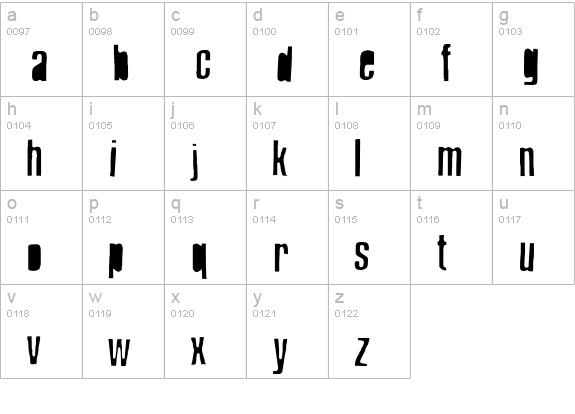 RubOn lowercase a-z preview