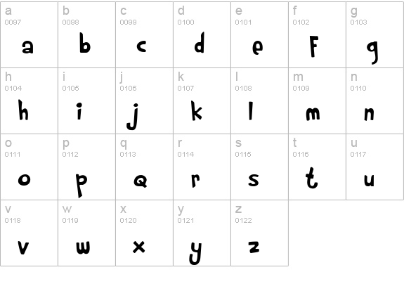Rumpelstiltskin lowercase a-z preview