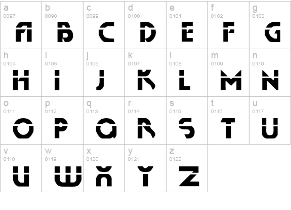 Runner lowercase a-z preview