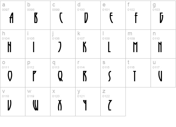 RunyTunesRevisited lowercase a-z preview