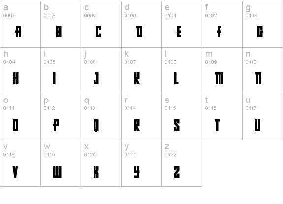 Russian Dollmaker lowercase a-z preview