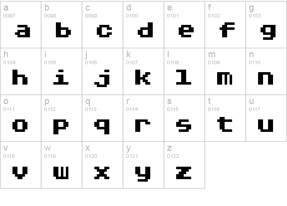 Rygarde Regular lowercase a-z preview