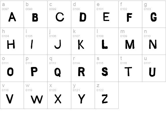 Saco de PÃ£o lowercase a-z preview