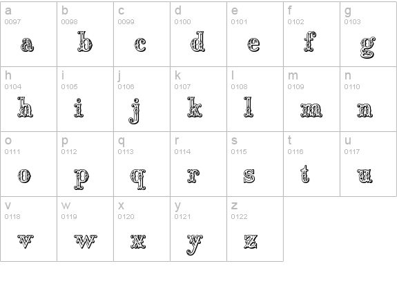 Saddlery lowercase a-z preview