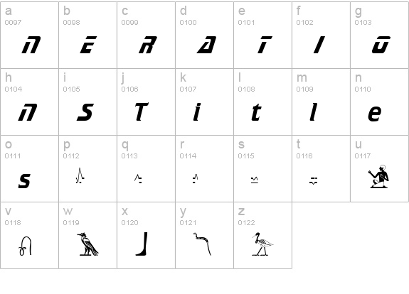 Safari Plain lowercase a-z preview
