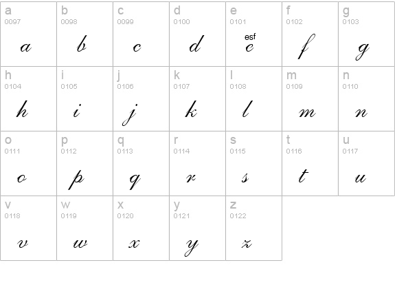 Saffron lowercase a-z preview