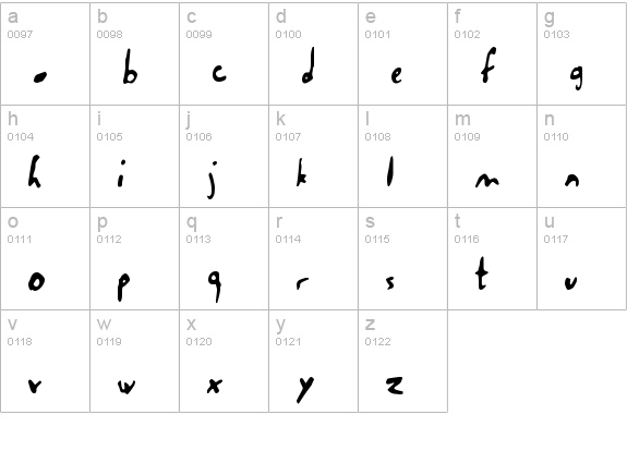 Salade De Fruits Orange lowercase a-z preview