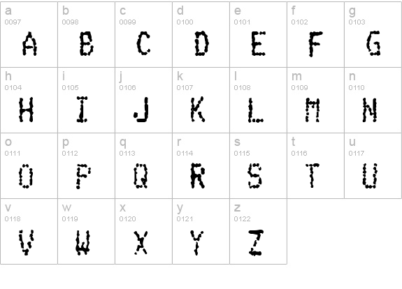 SalesLip lowercase a-z preview