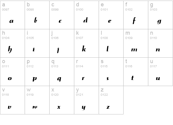 Salto Regular lowercase a-z preview