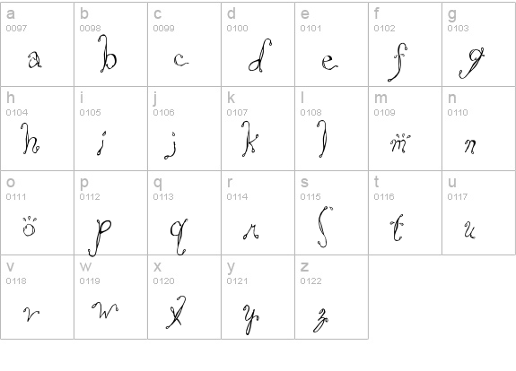 Saltwater lowercase a-z preview