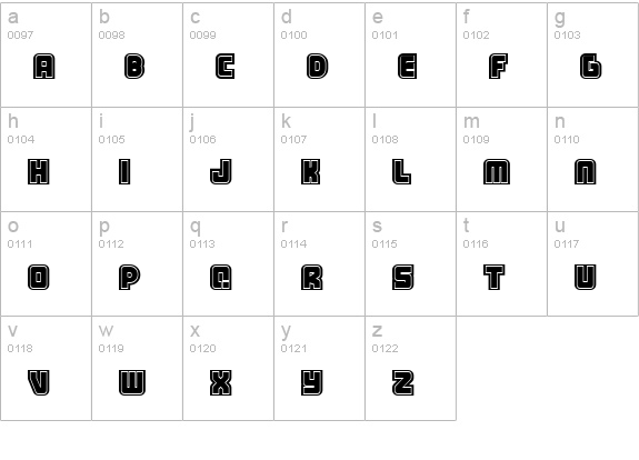 samarin lowercase a-z preview