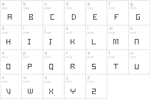 Samson Light lowercase a-z preview