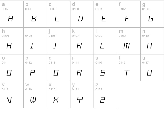Samson Light Oblique lowercase a-z preview