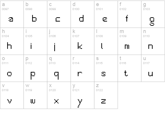 SansTaiNa Regular lowercase a-z preview