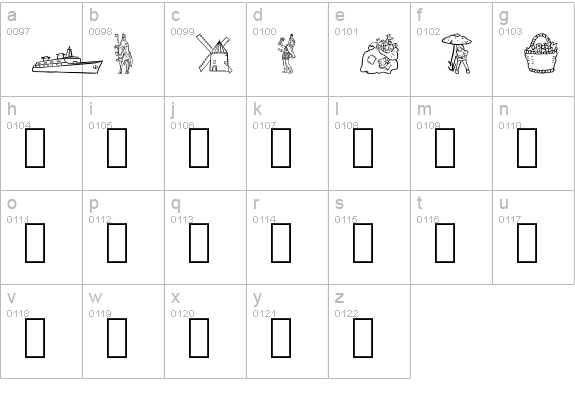 Santa Klaus' House lowercase a-z preview