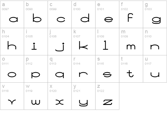 SantaMonciaMF lowercase a-z preview