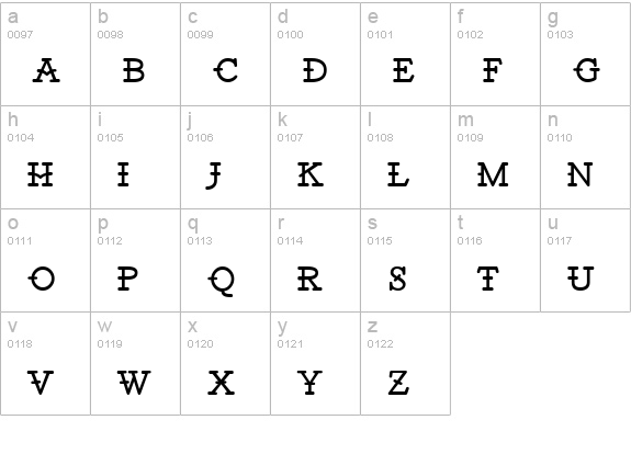 Santiago BTN lowercase a-z preview