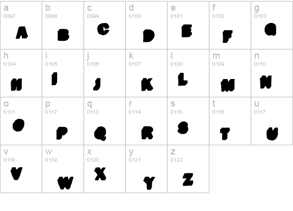 SantoDomingo-DeDulce lowercase a-z preview