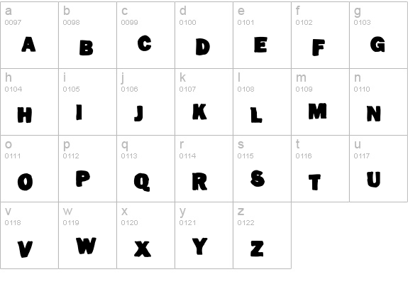 SantoDomingo-DeManteca lowercase a-z preview