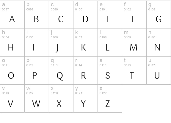 Sari-LightCaps lowercase a-z preview