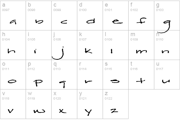 Sassy Reg Plain lowercase a-z preview